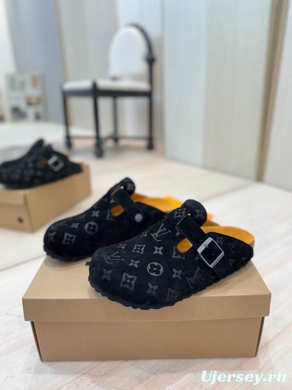 Louis Vuitton Louis Vuitton × BIRKENSTOCK Boston Soft Sole Mule Slippers - KFY00300