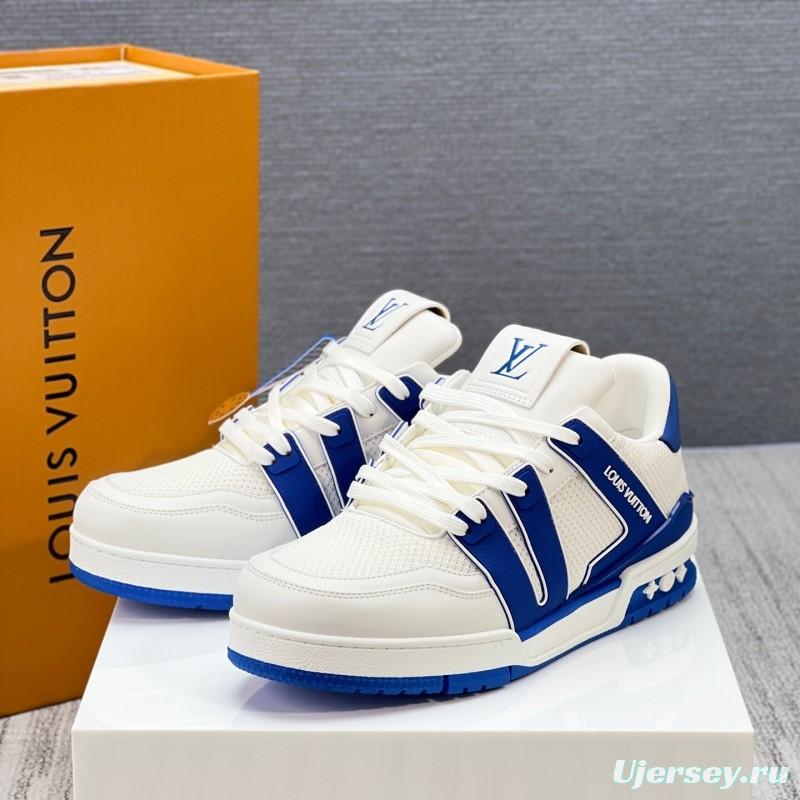 Louis Vuitton Trainer Sneaker Low 2025 SS New Colorway Unisex Casual Sports Basketball Shoes - LY00400