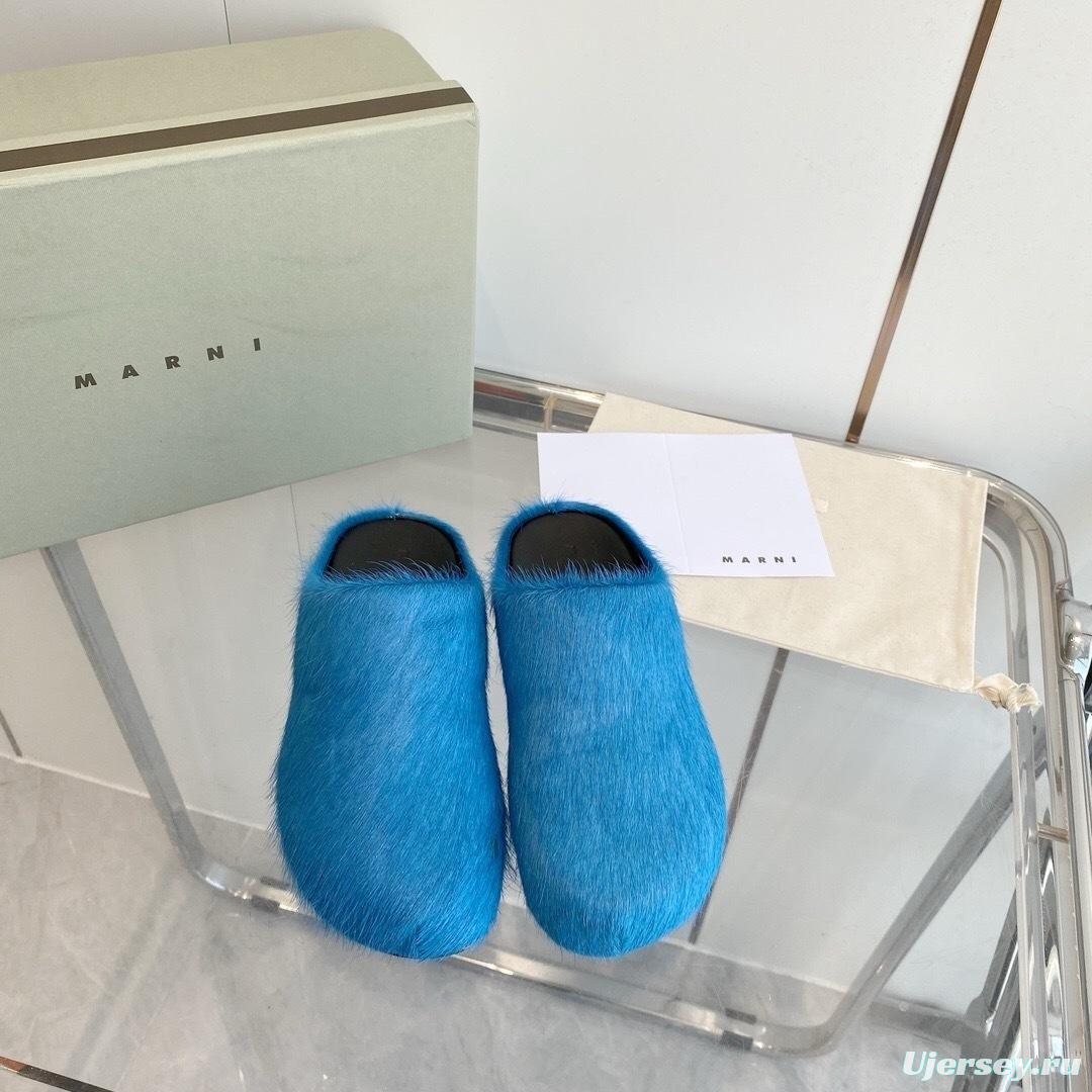 Marni 2025/SS Pony Hair Loafer Shoes - LY00