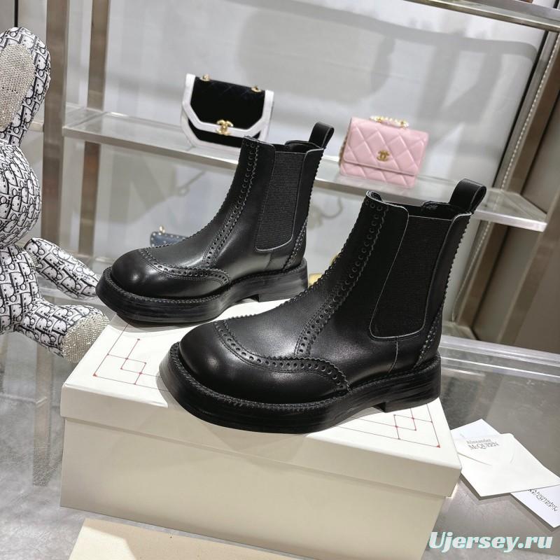 Alexander McQUEEN 2025 SS Retro Chelsea Ankle Boots - KFY00340/KFY00350
