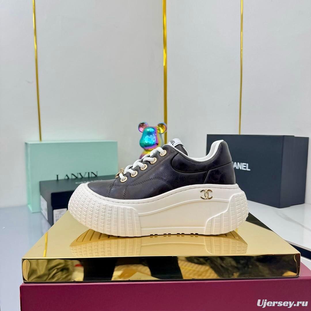 Chanel 2025 SS Panda Loafers Bread Shoes Original Calfskin - LY00330