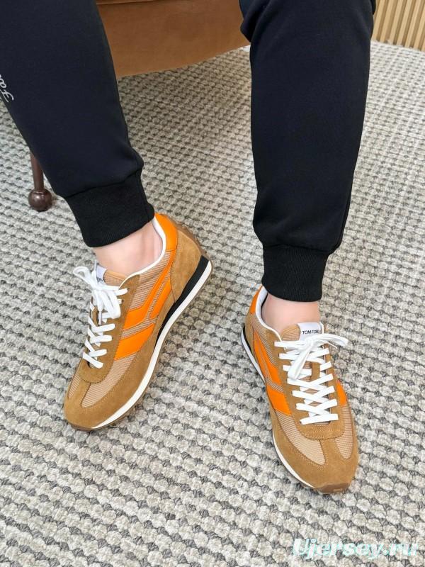 TOM FORD 2025 Spring Summer Fashion Casual Shoes with Classic Color Blocking and Imported Leather Insole - AS00350