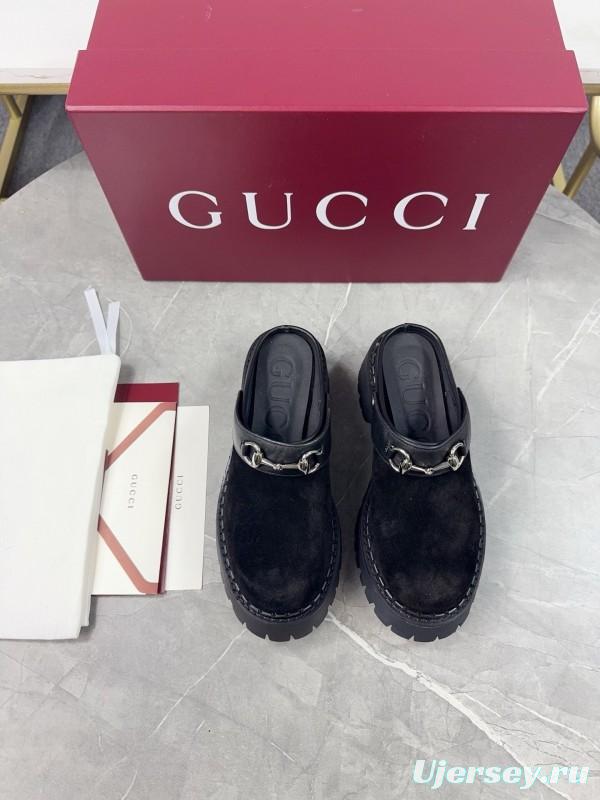 Gucci Double GG Platform Loafers - KFY00280