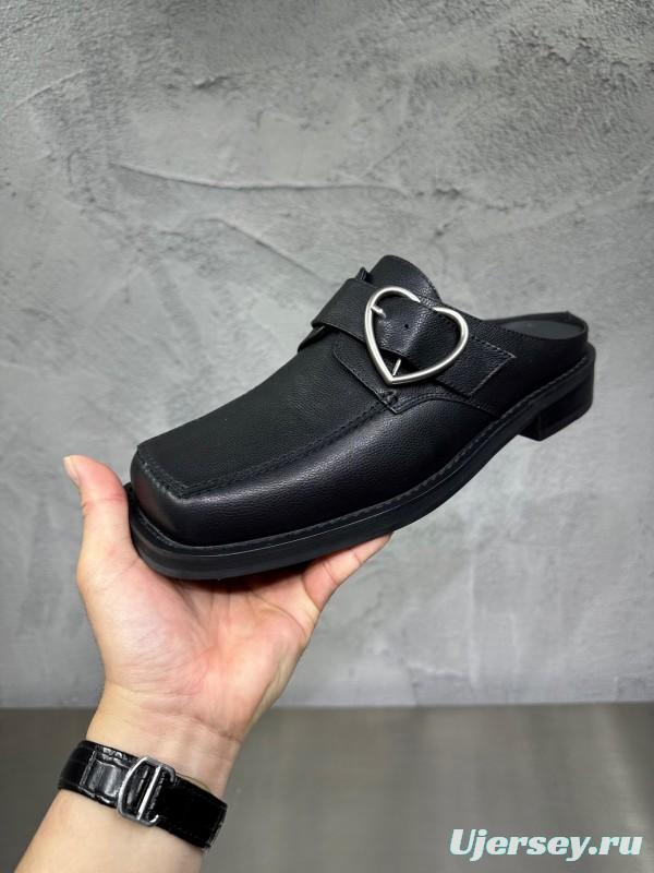 Adidas 2025 SS Square Toe Derby Shoes with Chain Buckle - KFY00400