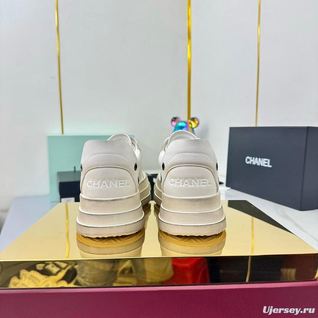 Chanel 2025 SS Classic Panda Dirty Sneakers Bread Shoes - LY00330