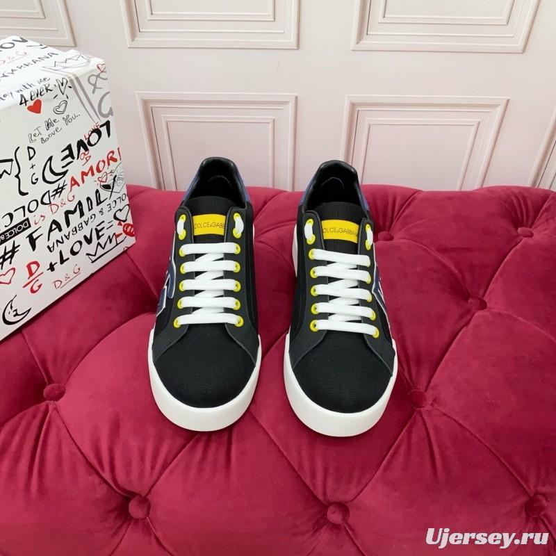 Dolce & Gabbana 2025 SS New Collection Luxury Embroidered Logo Sneakers - AS00300