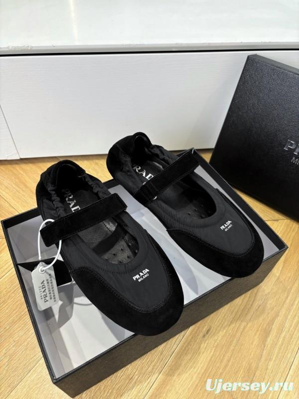 Prada Metal Toe Thin Sole Training Shoes Casual Shoes - LY00260