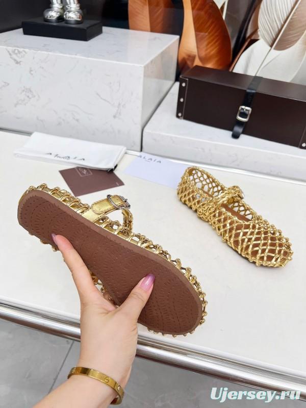 Alaia Handwoven Ballet Dance Shoes with Inner Height Increase - LY00280