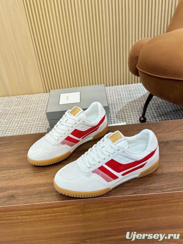 TOM FORD 2025 SS Casual Shoes with Classic Color Blocking and Imported Leather Insole - AS00350