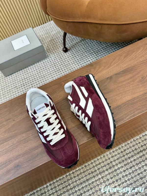 TOM FORD 2025 SS Fashion Casual Shoes with Classic Color Blocking and Imported Leather Insole - AS00350