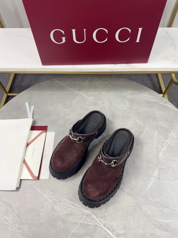 Gucci GG Platform Loafers with Lug Sole - KFY00280