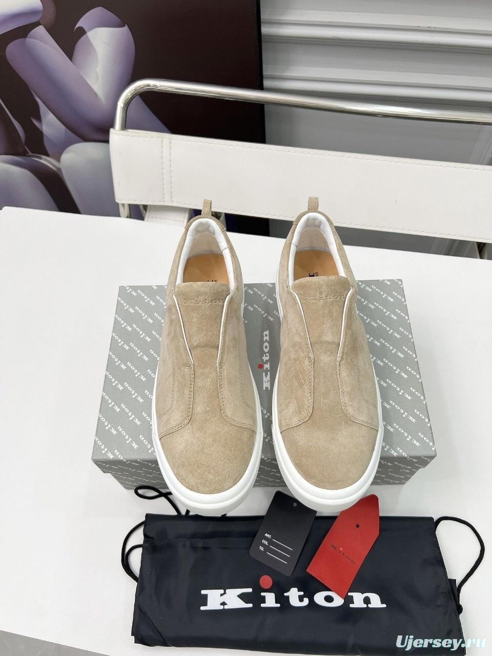 Kiton 2025/SS Slip-On Casual Men's Shoes - KFY00320