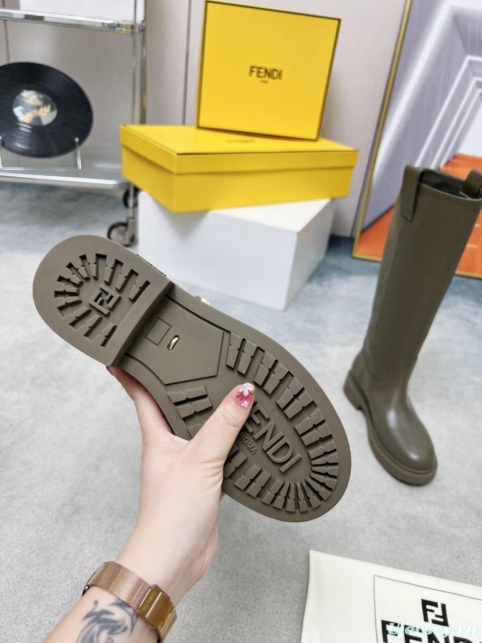 FENDI 2025/SS Fall/Winter Monogram Platform High-Top Boots - LY00480