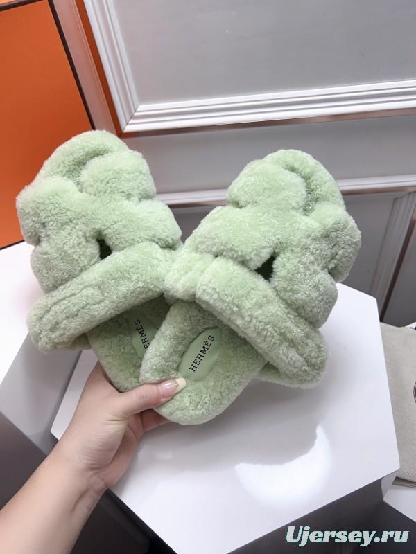 H ERLING Mao Slippers 2025 SS Collection Genuine Fur Comfort - LY00270