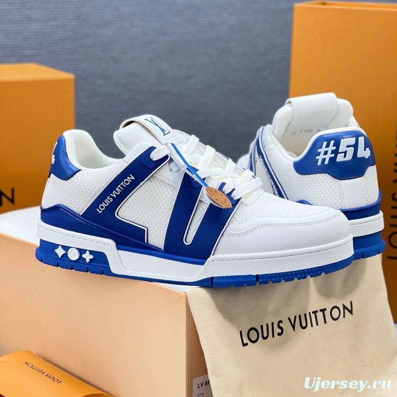 Louis Vuitton Trainer Sneaker Low 2025 SS New Colorway Unisex Casual Sports Basketball Shoes - LY00400