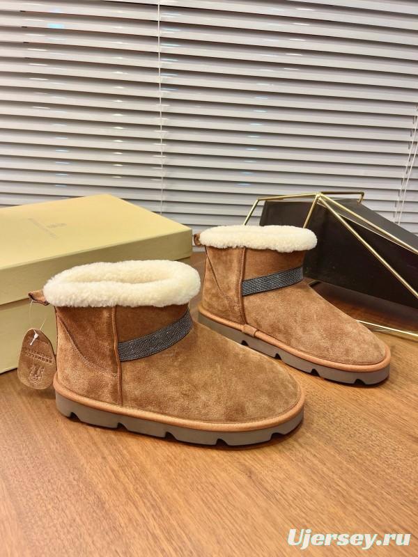 Brunello Cucinelli Winter New Snow Boots Sheepskin Buns Boots - AS00350