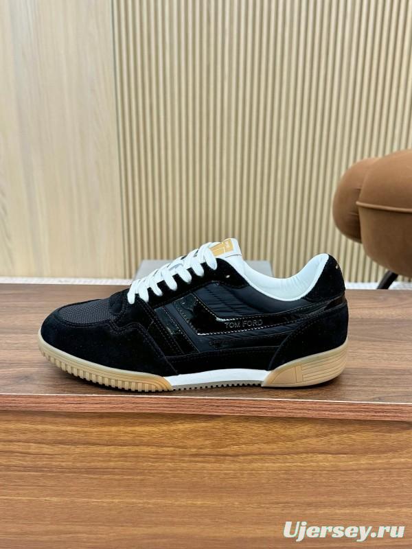 TOM FORD 2025 SS Casual Shoes with Classic Color Blocking and Imported Leather Insole - AS00350