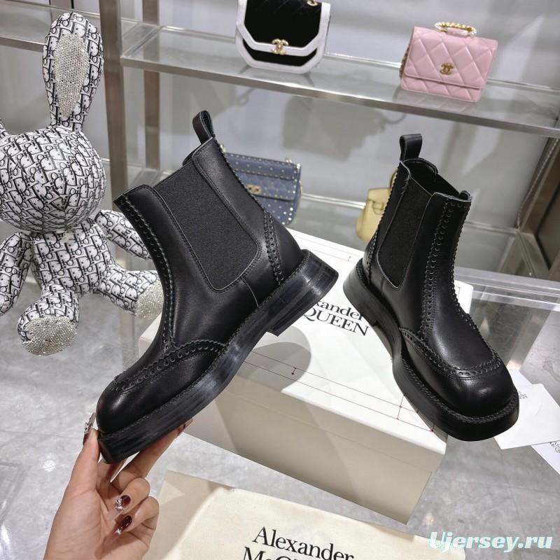 Alexander McQUEEN 2025 SS Retro Chelsea Ankle Boots - KFY00340/KFY00350