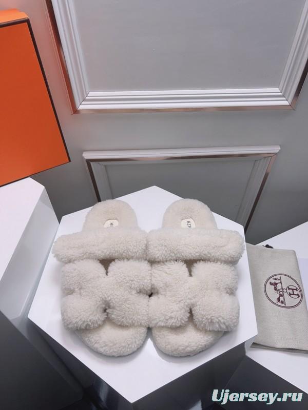H Love Erjiu Fur Slippers - LY00270