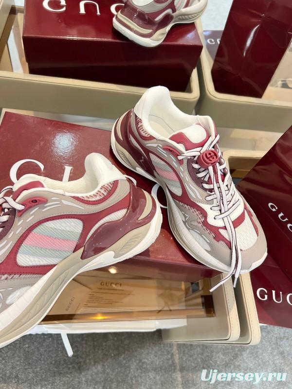 Gucci 2025 SS Collection 2.0 Sneakers with Reflective Stripes and Retro Design - AS00450