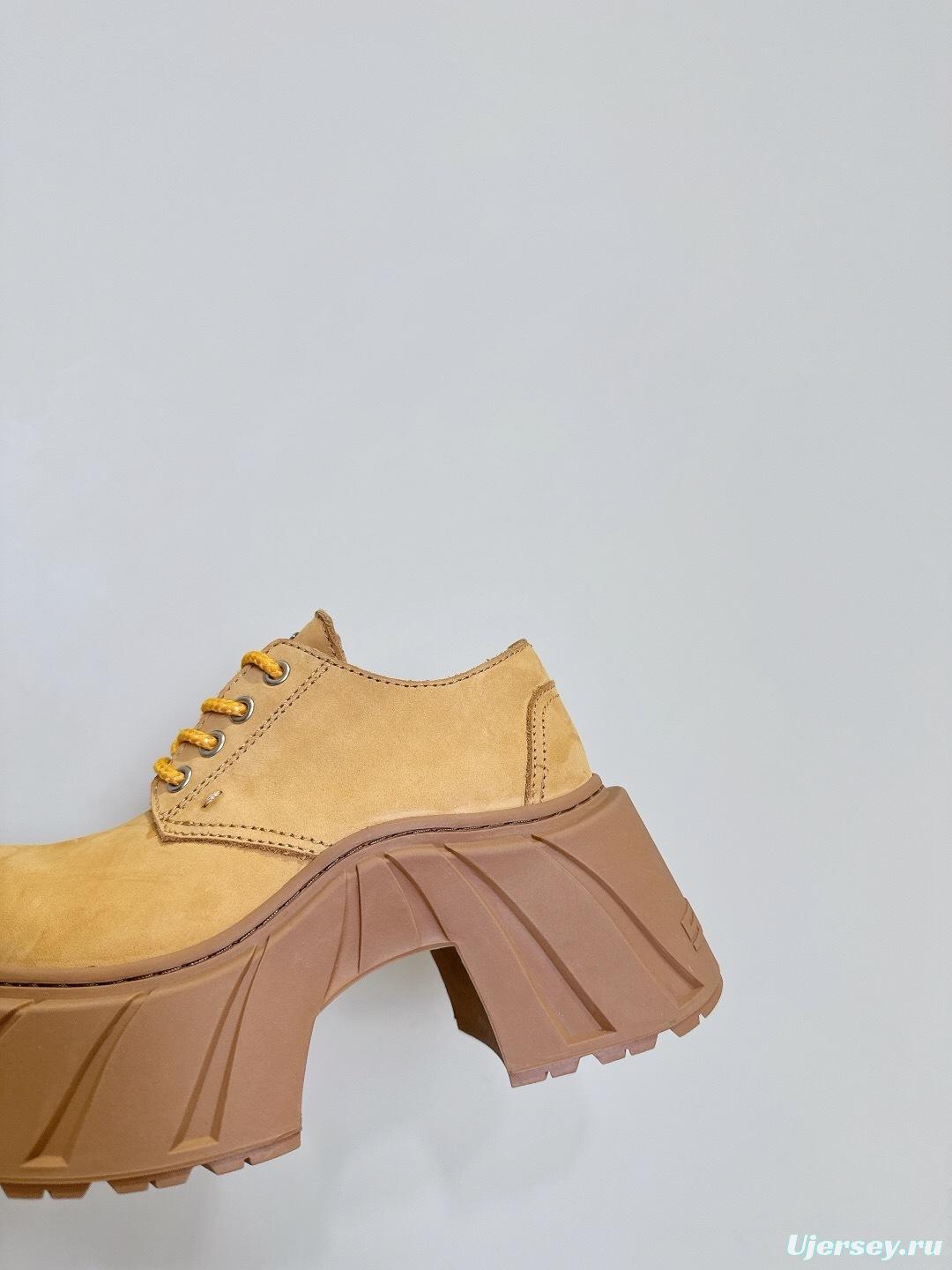 Smfk 2025 SS Collection Platform Derby Shoes with Thick Sole - LY00260