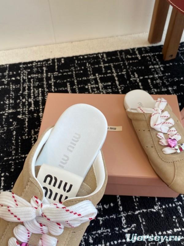 MiuMiu 2025 SS Slip-On Trainer Casual Shoe - KFY00295