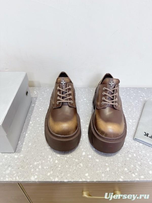 Smfk 2025 SS Collection Platform Derby Shoes with Thick Sole - LY00260