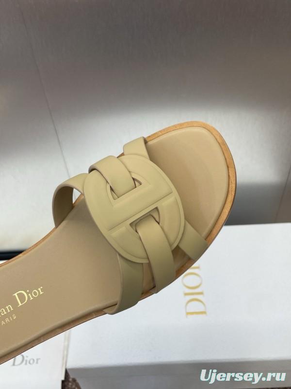 Dior D-Club Jelly Color Hollow Layered Cross Strap Women's Sandals - KFY00280