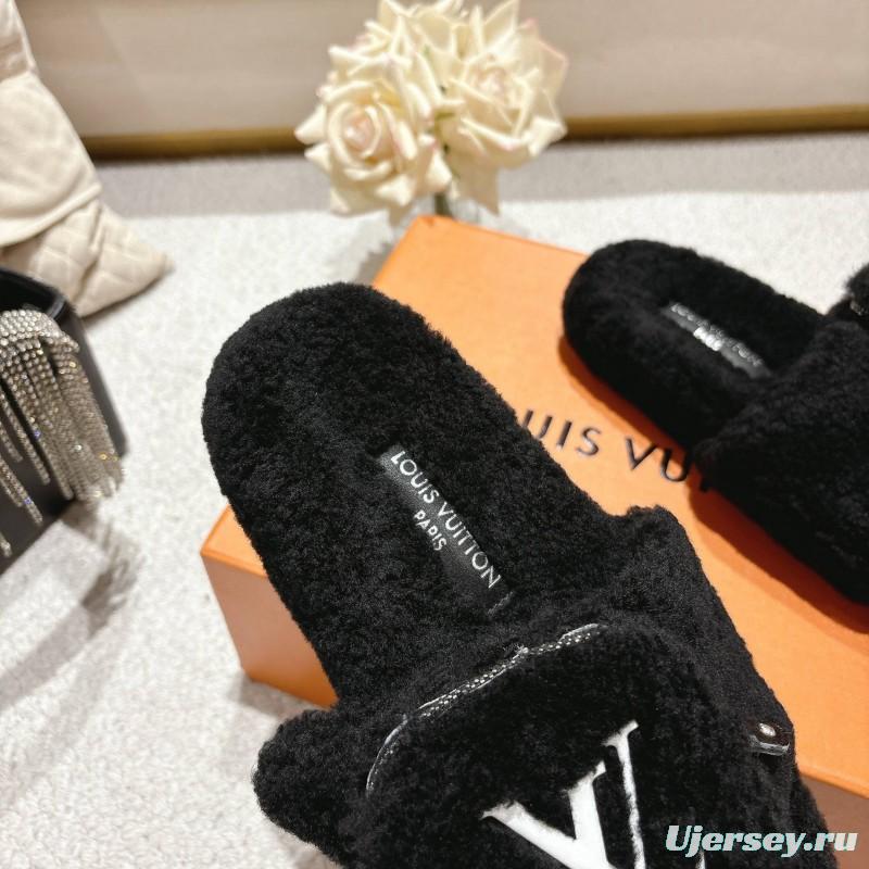 L牌 Wool Lazy Slippers 2025 SS Collection - LY00260