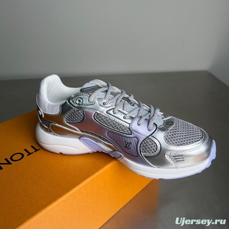 L v Olympia Round Toe Lace-Up Low Top Casual Lifestyle Shoes - YC