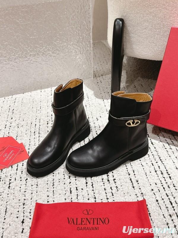 Valentino 2025 SS Collection Metal Element Short Boots - LY00330