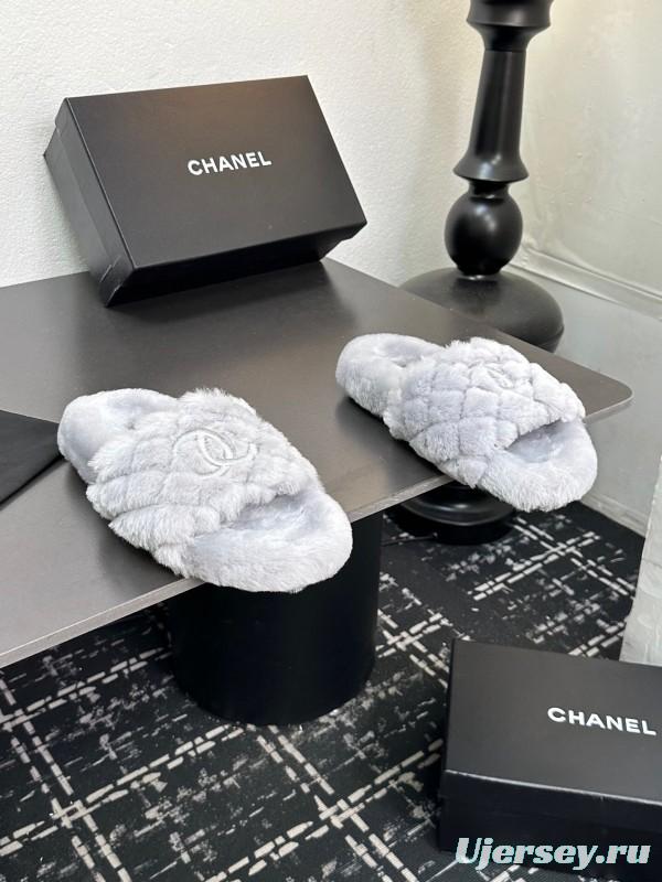 Chanel 2025 Spring/Summer Luxury Wool Slippers - LY00250