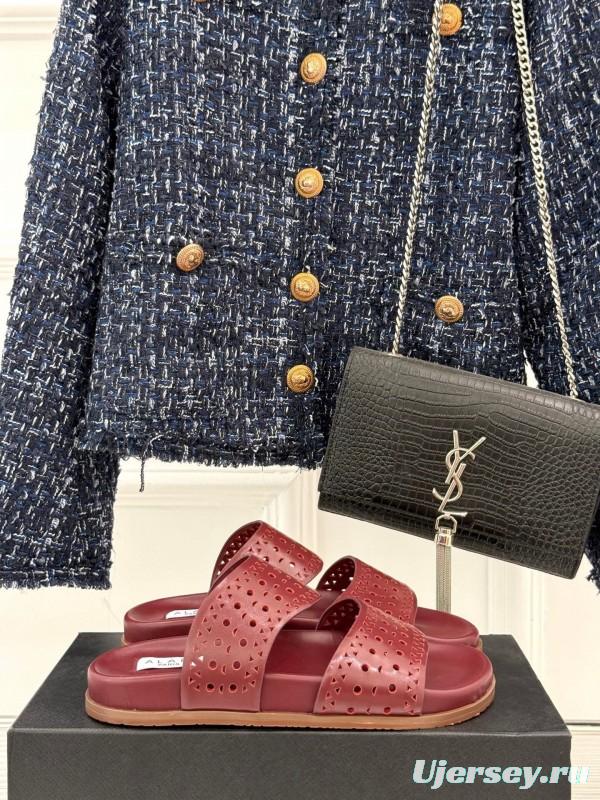 Alaia Spring Summer 2025 Laser-Cut Openwork Casual Sandals - KFY00260