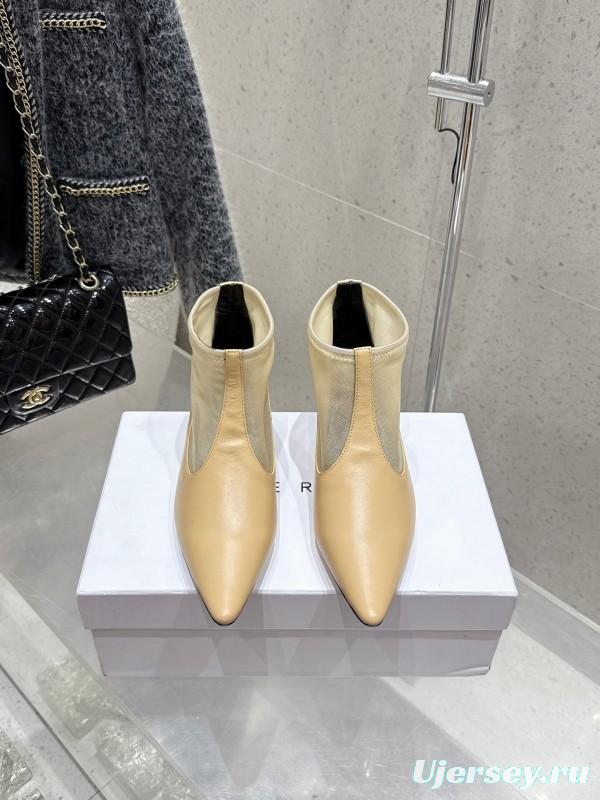 THEROW 2025SS French Retro Minimalist Mesh Kitten Heel Sandals - KFY00320