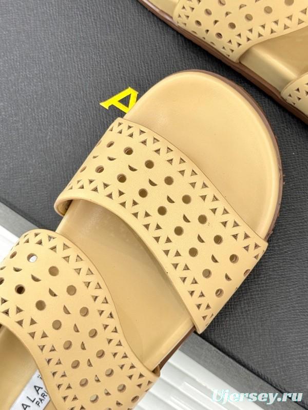 Alaia Spring Summer 2025 Laser Cutout Casual Sandals - KFY00260