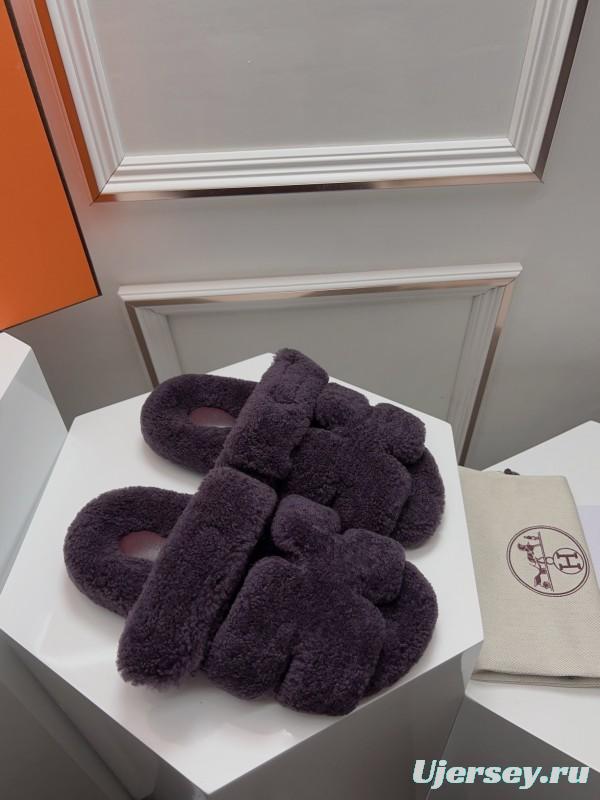 H ERLING Mao Slippers 2025 SS Collection Genuine Fur Comfort - LY00270