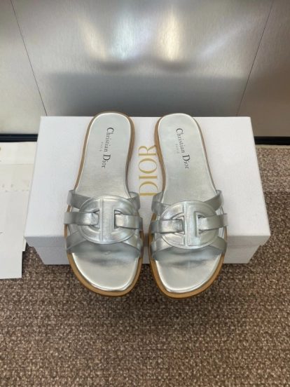 Dior D-Club Jelly Color Hollow Layered Cross Strap Women's Sandals - KFY00280