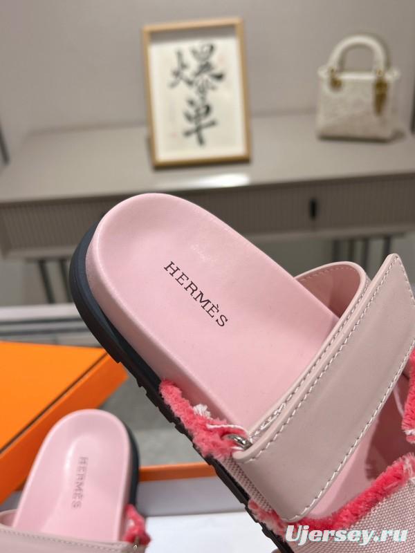 H Sandals 2025SS Latest Official Weaving Tassel Slides - LY00270