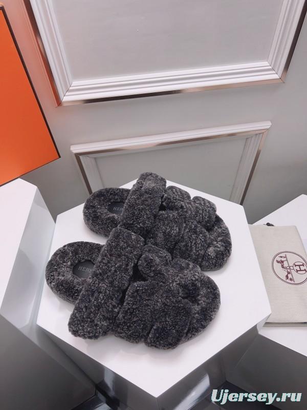 H Erjia Fur Slippers - LY00270