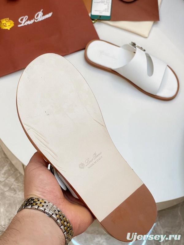 Loro Piana Men's Spring/Summer 2025 Casual Sandals with High-Quality Stitching - AS00250