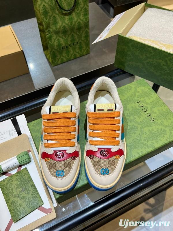 Gucci Distressed Sneakers 2025 SS Collection with Retro Design and Comfort Features - AS00270