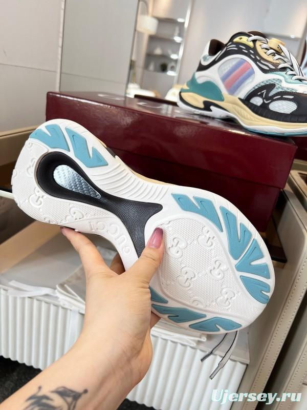 Gucci 2025 SS Collection 2.0 Sneakers with Reflective Stripes and Retro Design - AS00450