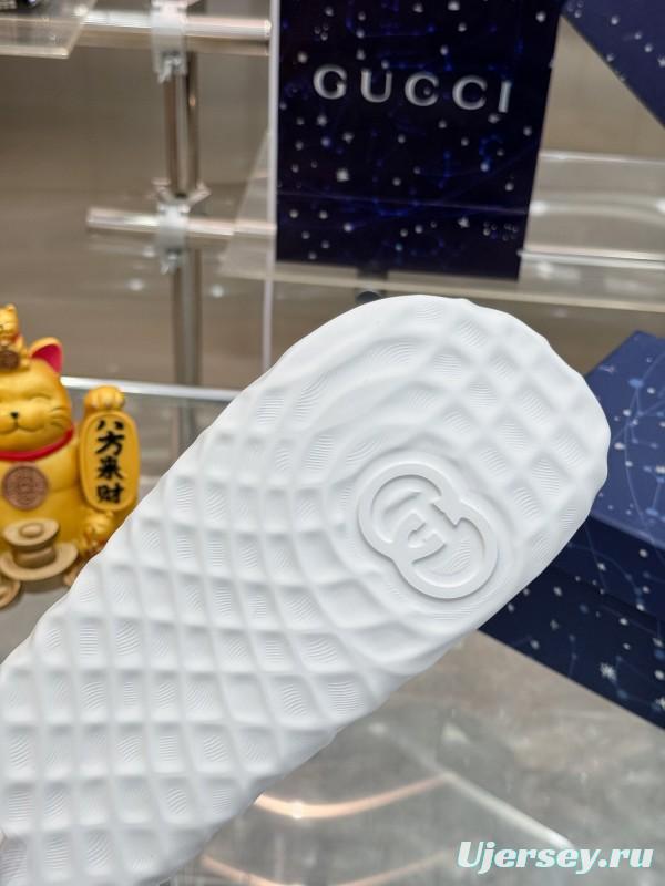 Gucci Lido Interlocking G Textured Rubber Sandals for Men - AS00170