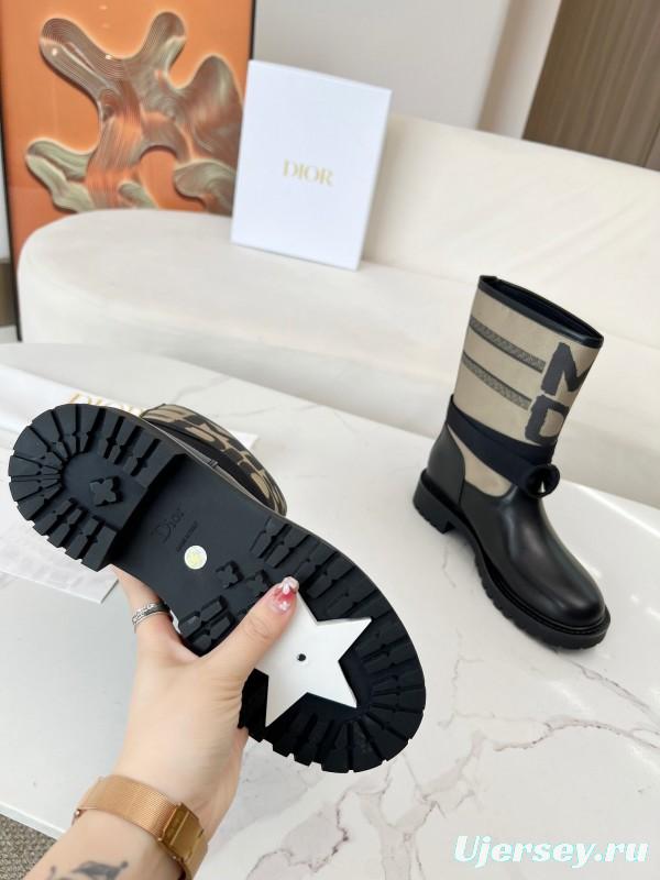 Dior 2025/SS Autumn Winter Boots Retro Work Boots Slip-On - LY00320