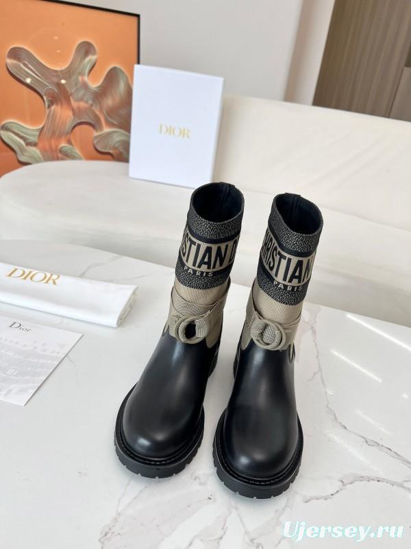 Dior 2025/SS Autumn Winter Boots Retro Work Boots Slip-On - LY00320