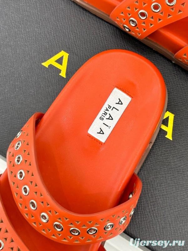 Alaia Spring Summer 2025 Laser-Cut Casual Sandals - KFY00260