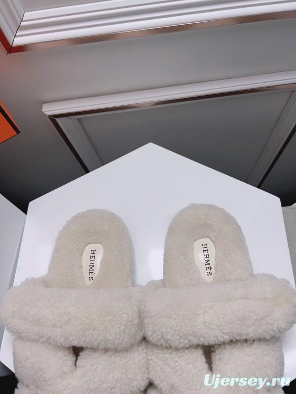 H Love Erjiu Fur Slippers - LY00270