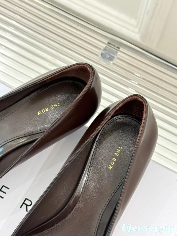 The Row 2025 SS Kitten Heel Pointed Toe High Heels - KFY00320