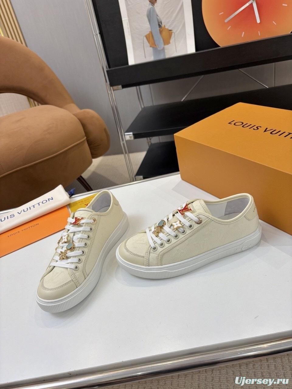 Louis Vuitton Lagoon Series Thick Sole Denim Monogram Skate Sneakers - AS00300