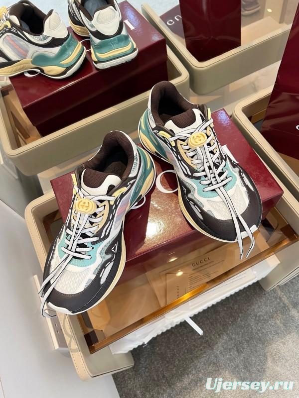 Gucci 2025 SS Collection 2.0 Sneakers with Reflective Stripes and Retro Design - AS00450